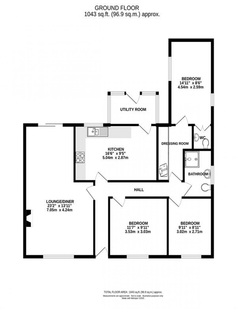 Floorplan for Beresford Road, High Peak