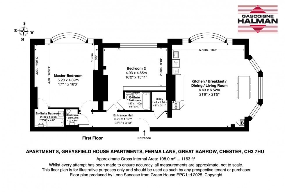 Floorplan for Ferma Lane, Great Barrow