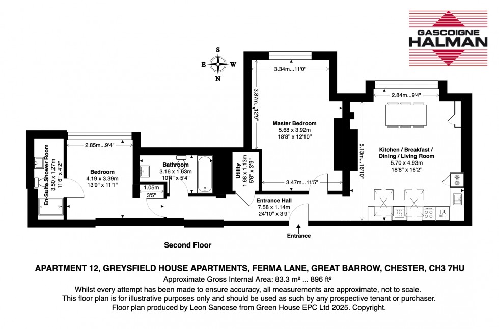 Floorplan for Ferma Lane, Great Barrow