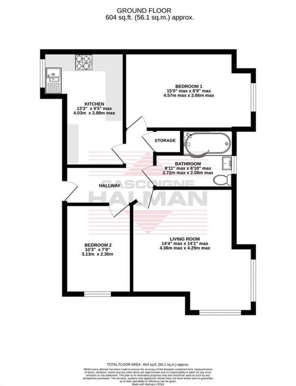 Floorplan for Greenwood Road, Manchester