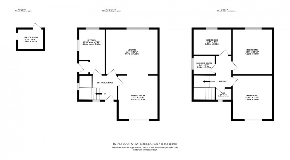 Floorplan for Heyes Lane, Alderley Edge