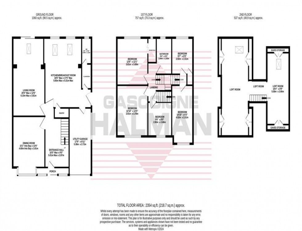 Floorplan for Linksway, Gatley, Stockport