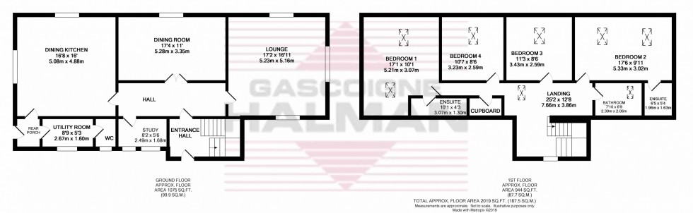 Floorplan for The Old School House, St Mary's Road, New Mills, SK22