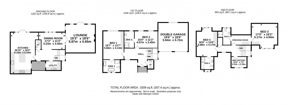 Floorplan for Bonville Road, Altrincham