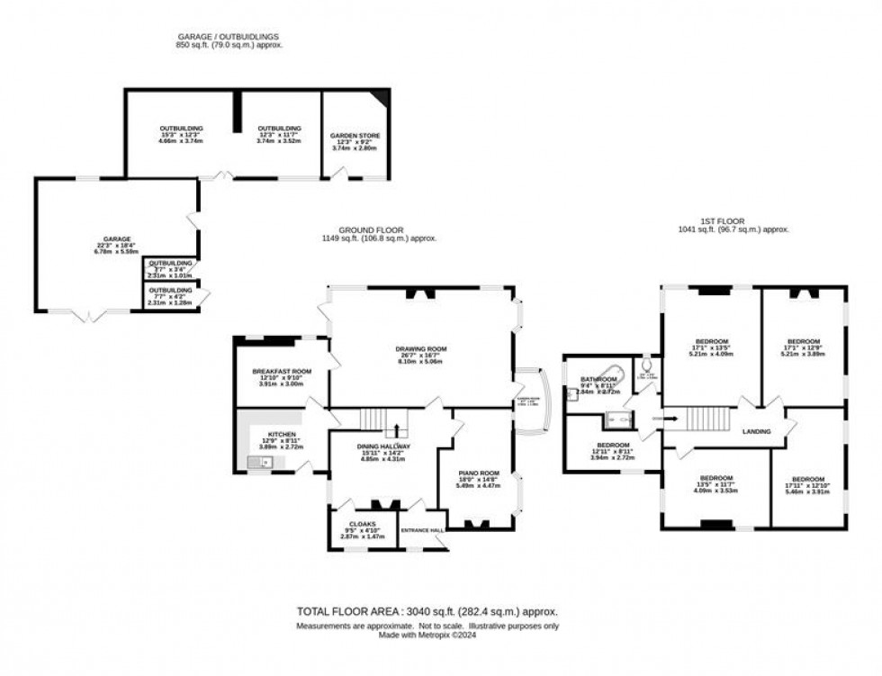 Floorplan for The Wyndlands, Buxton Road, Newtown, New Mills, SK22