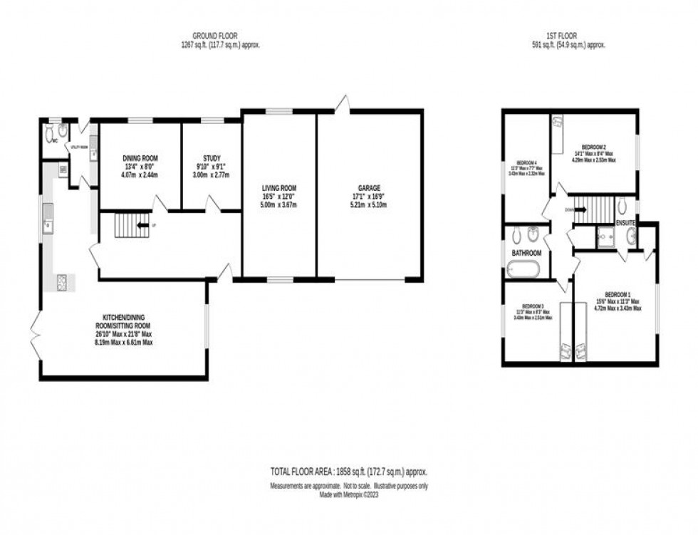 Floorplan for Beech Close, Holmes Chapel