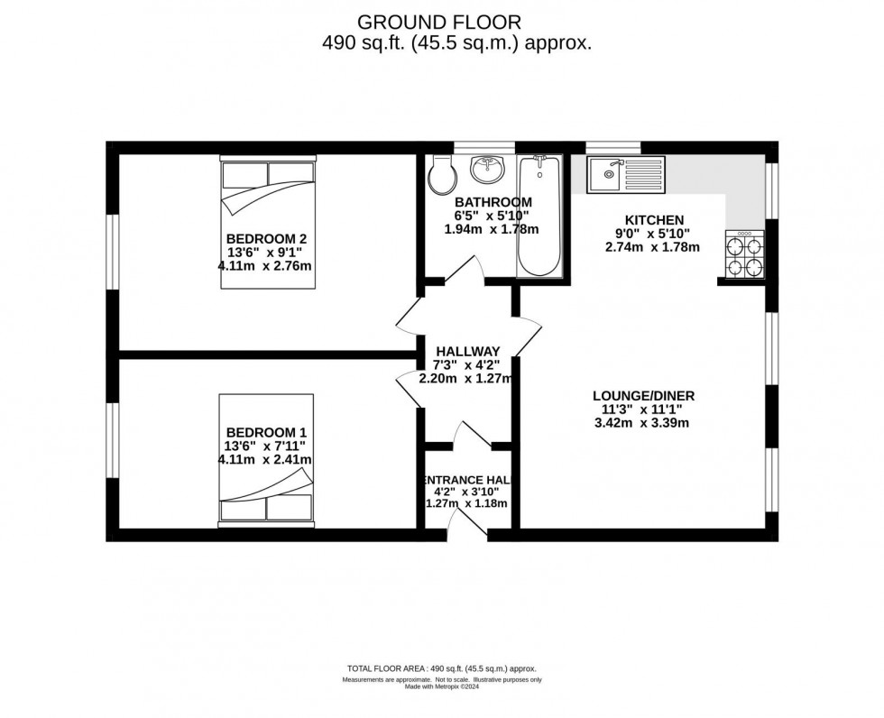 Floorplan for Parkgate House, Parkgate Avenue, Withington