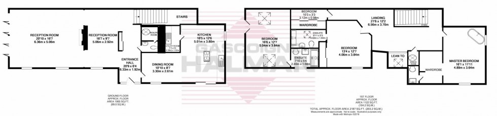 Floorplan for Edge House, Hough Lane, Wilmslow