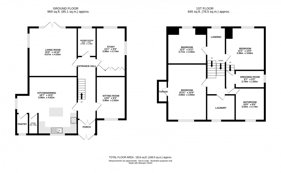 Floorplan for The Ceal, Compstall, Stockport