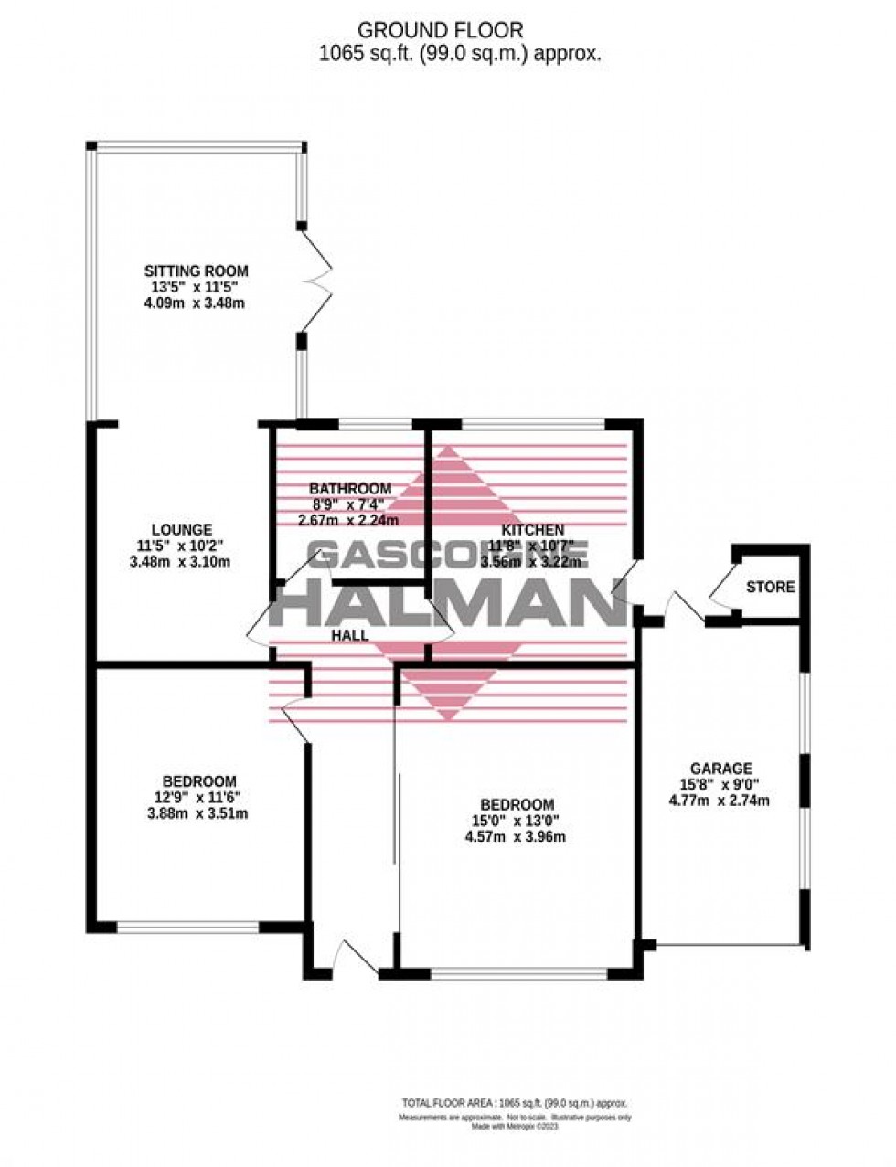 Floorplan for Pine Road, Bramhall