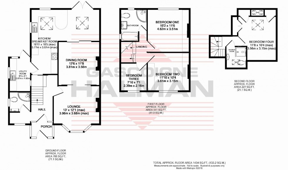 Floorplan for Derby Road, Heaton Moor