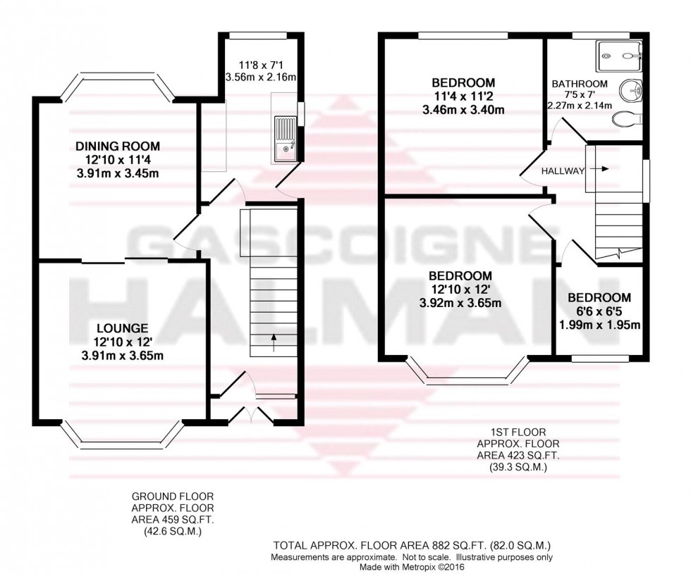 Floorplan for Rectory Lane, Lymm