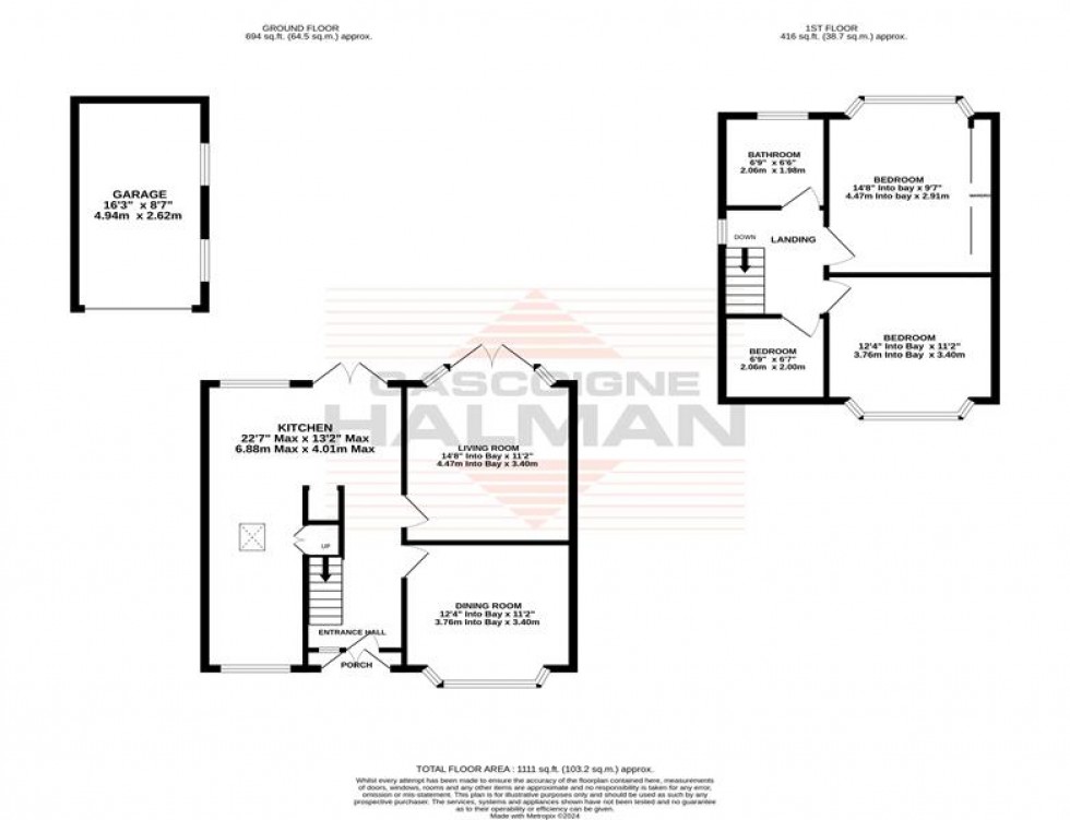 Floorplan for Arcadia Avenue, Sale