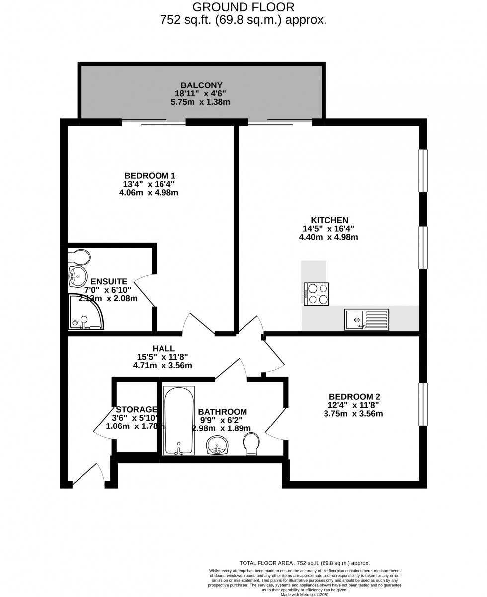 Floorplan for Apt  Palatine Road, Manchester