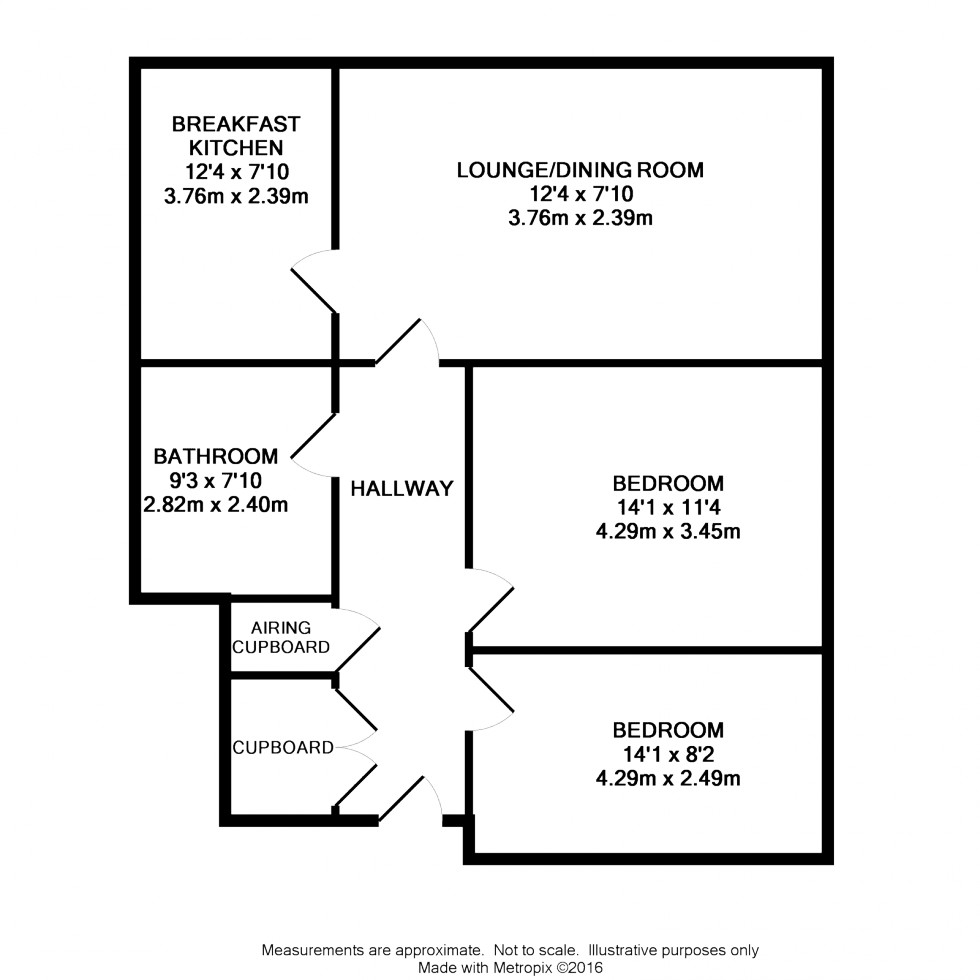 Floorplan for Starling Close, Sharston