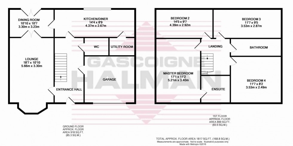 Floorplan for Eden Park Road, Cheadle Hulme, Cheadle