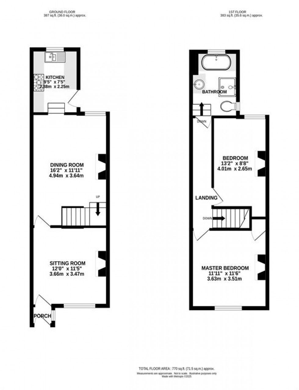 Floorplan for Middle Walk, Knutsford