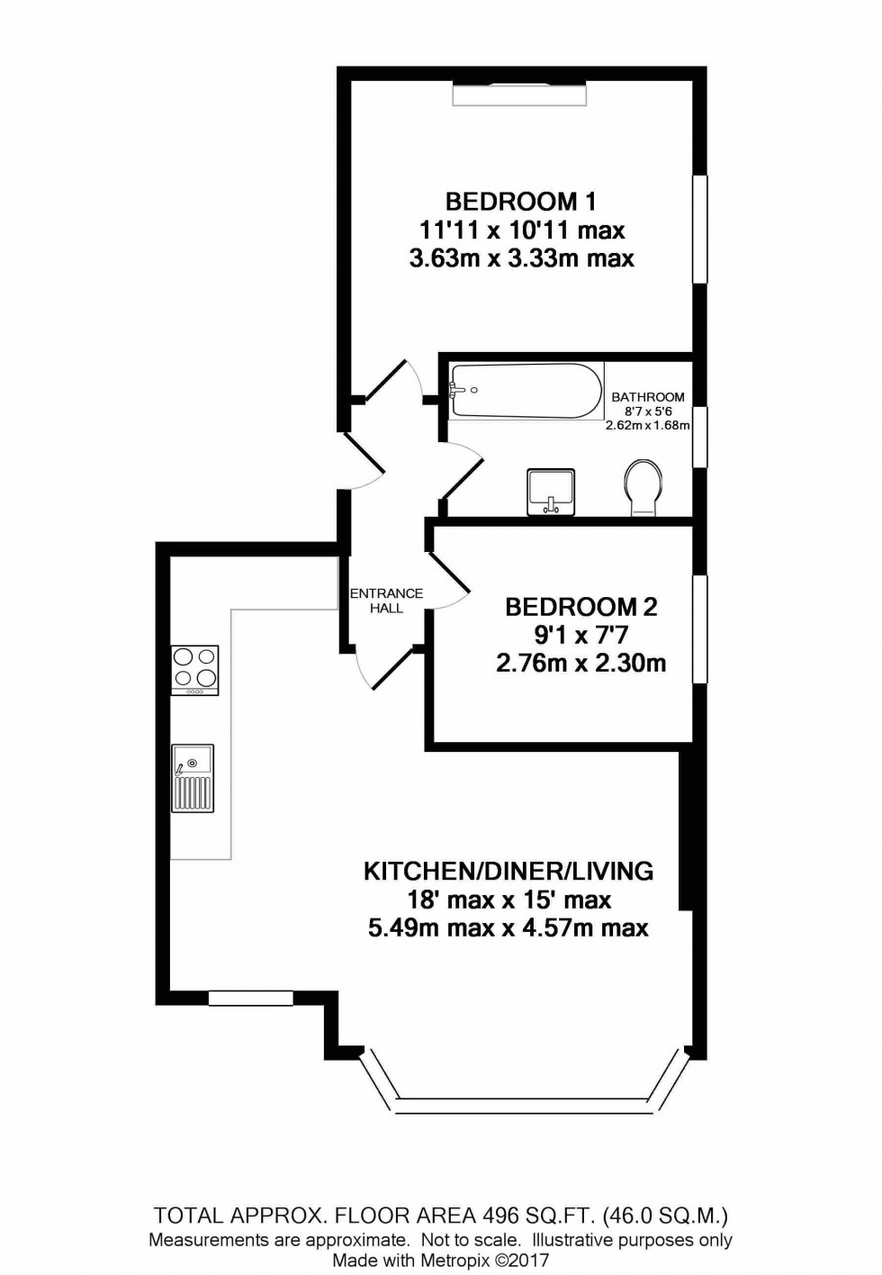 Floorplan for Clyde Road, Didsbury