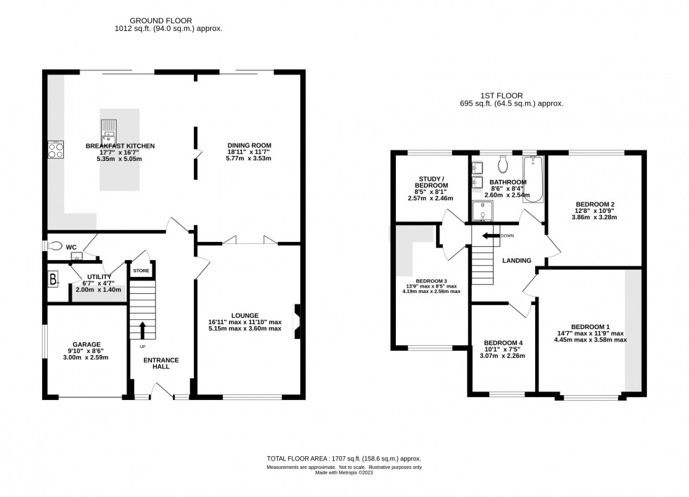 Floorplan for Crabtree Avenue, Hale Barns