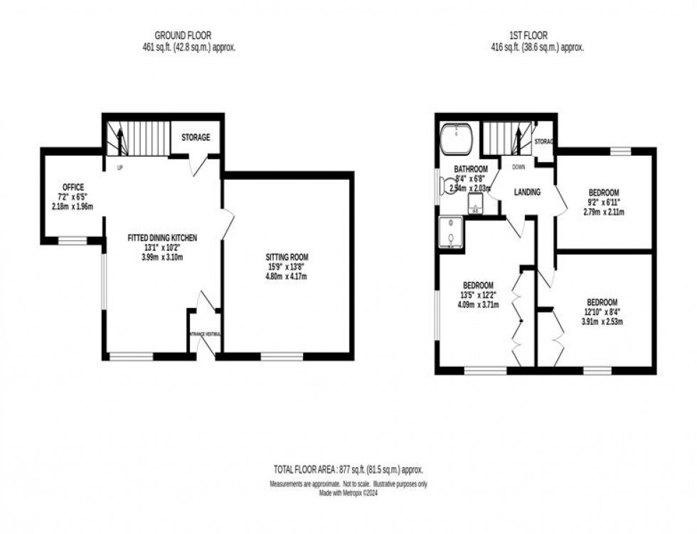 Floorplan for Wharf Road, Whaley Bridge, High Peak