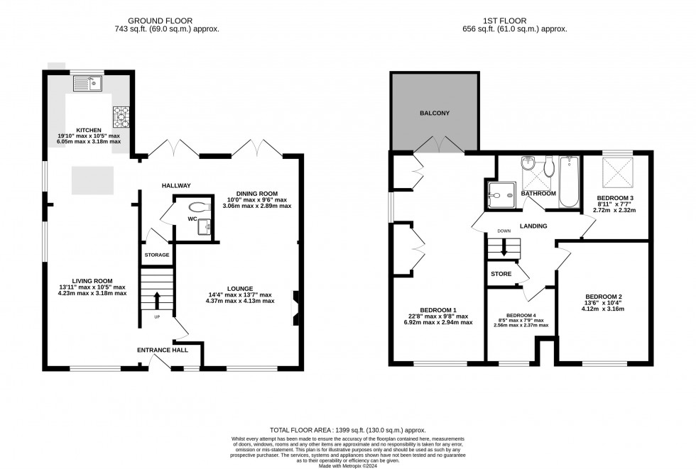 Floorplan for Alderley Road, Prestbury