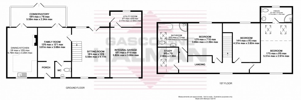 Floorplan for Buxton Old Road, Disley, Stockport