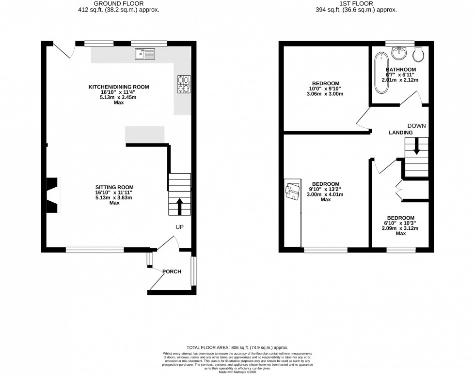 Floorplan for Orchard Close, Wilmslow