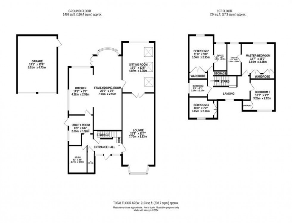 Floorplan for Fearndown Way, Tytherington