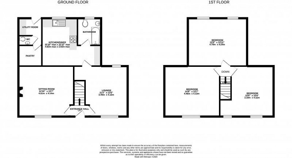 Floorplan for Wesleyan Chapel Lane, Taddington