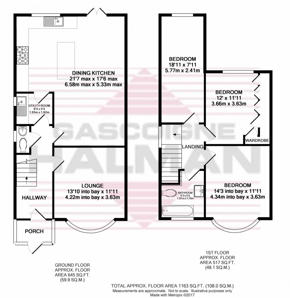 Floorplan for Ashdene Road, Withington