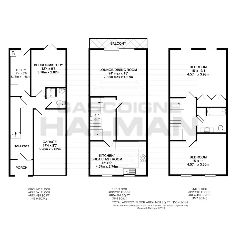 Floorplan for Cyril Bell Close, Lymm