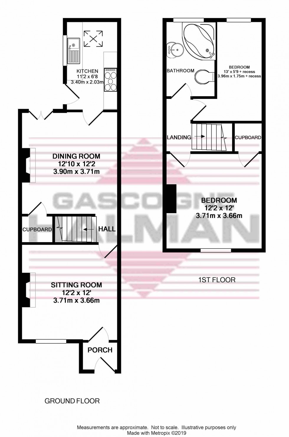 Floorplan for Buxton Road, Whaley Bridge, High Peak