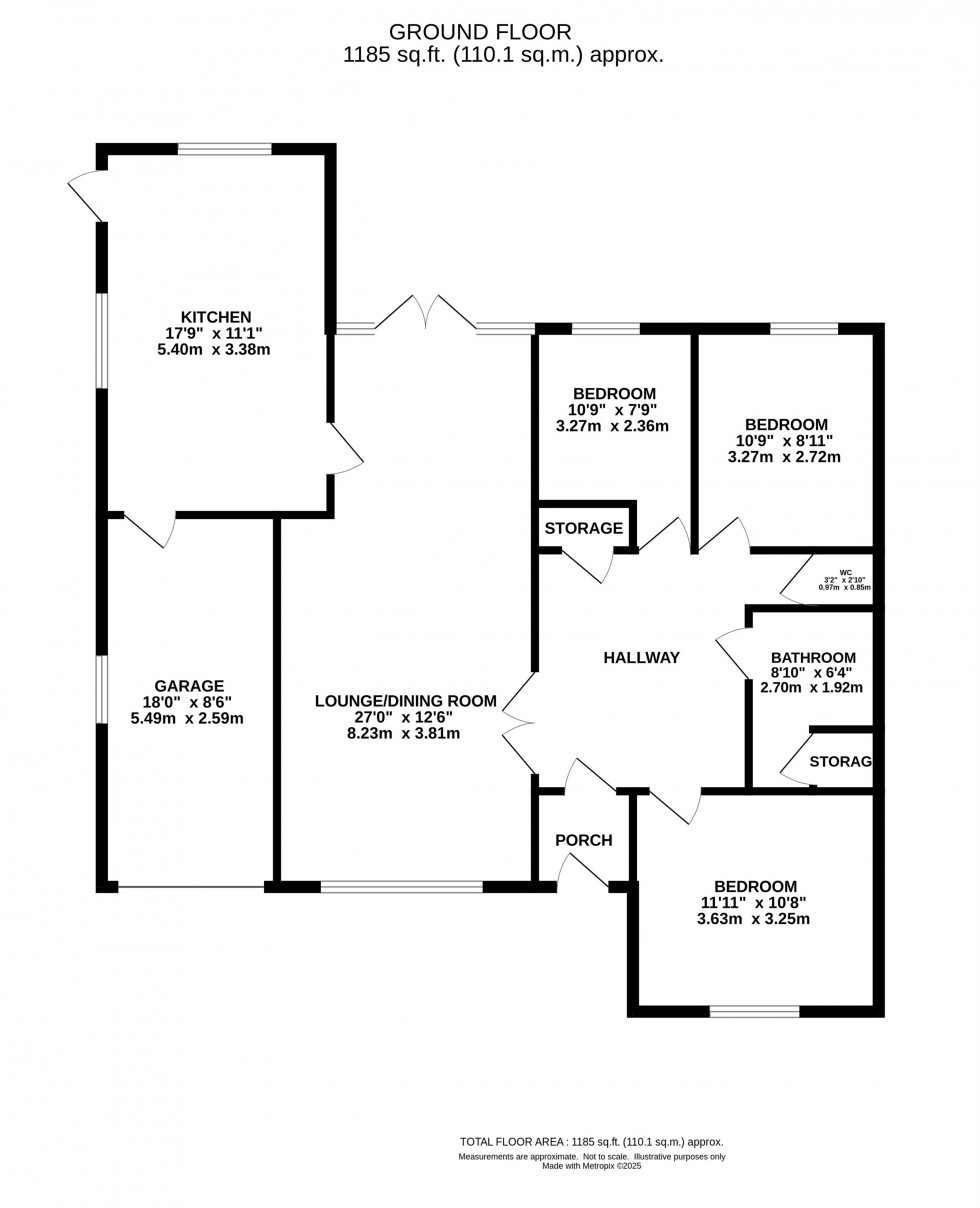 Floorplan for Reynolds Drive, Marple Bridge