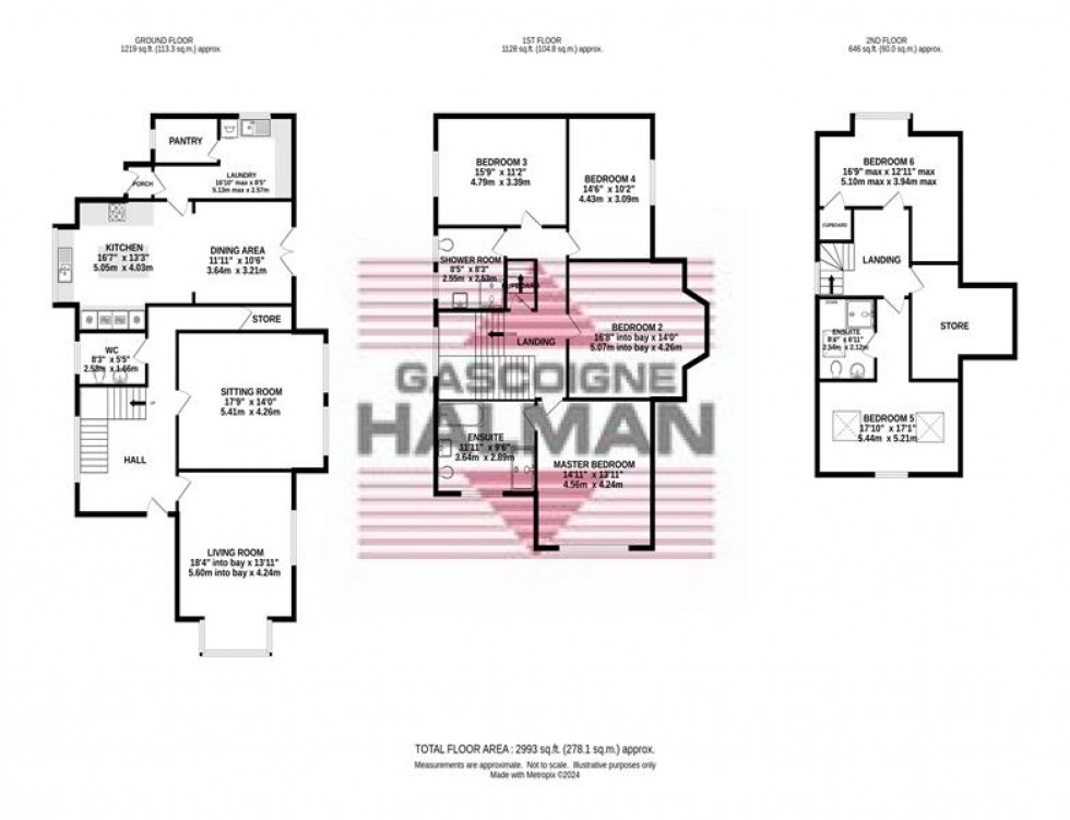 Floorplan for Broadbottom, Hyde