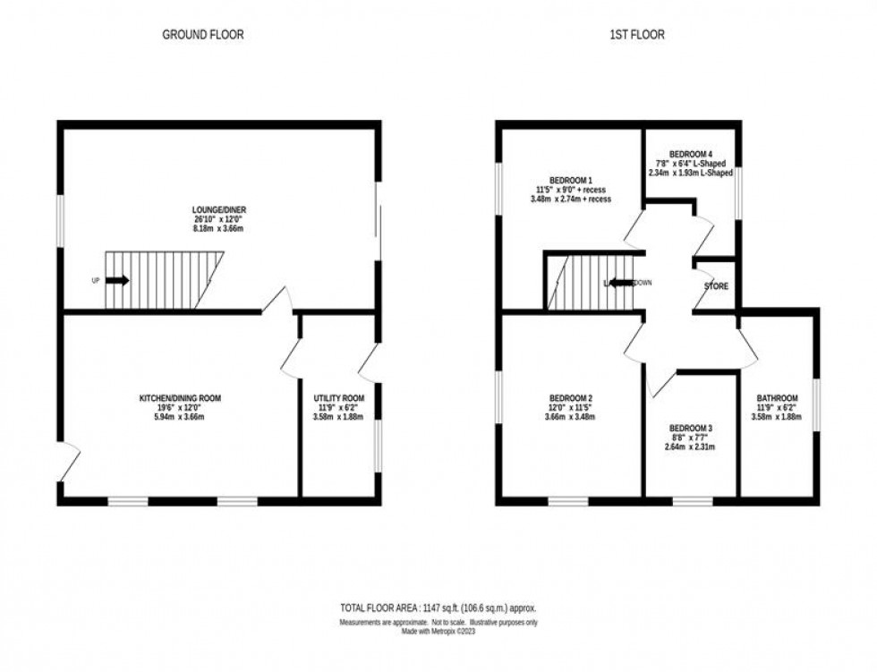 Floorplan for Dales Place, Macclesfield