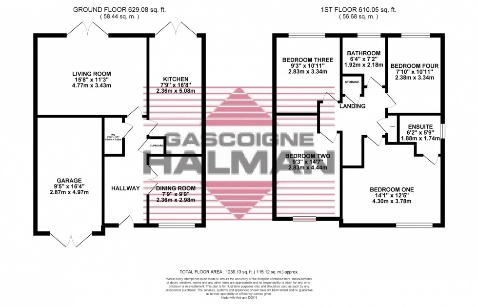 Floorplan for Hawthorn Avenue, Hazel Grove, Stockport