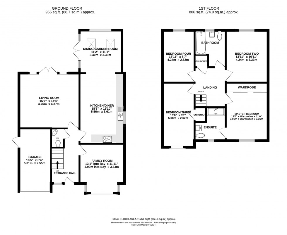 Floorplan for Dee Avenue, Holmes Chapel