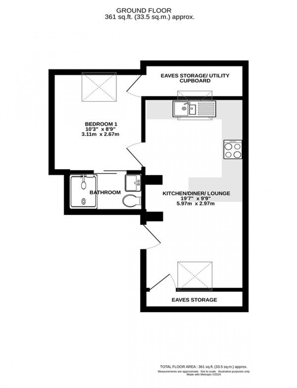 Floorplan for Slaters Court, Princess Street, Knutsford