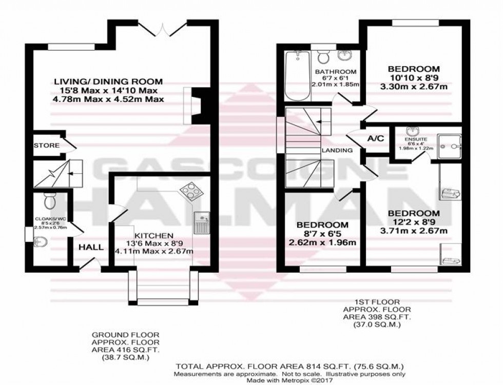 Floorplan for The Lawns, Wilmslow