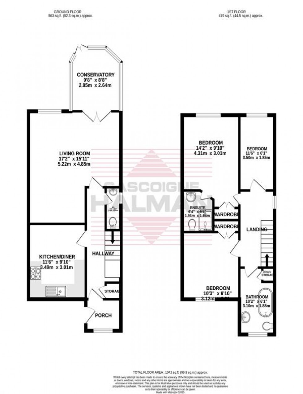 Floorplan for Rosewood Gardens, Gatley, Stockport