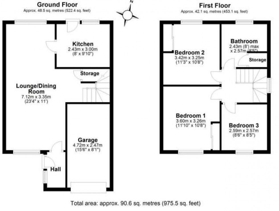 Floorplan for Francis Road, Frodsham