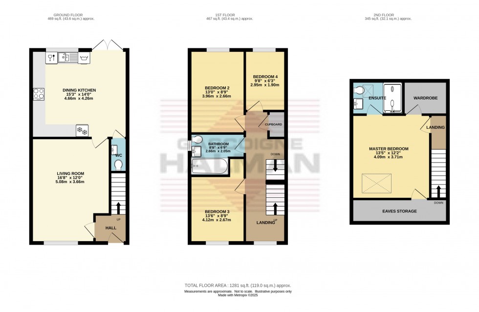 Floorplan for Park View, Hadfield, Glossop