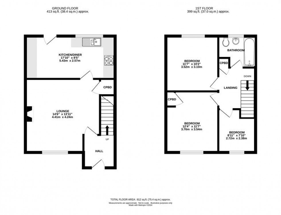 Floorplan for Anchor Fold, Chapel-En-Le-Frith