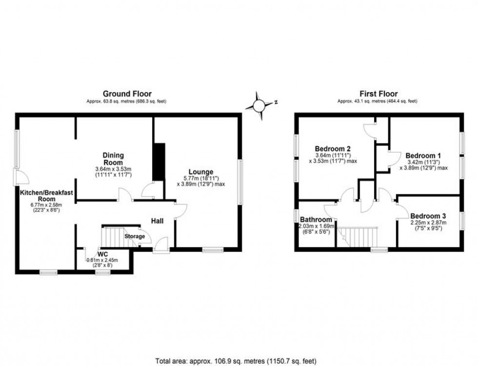 Floorplan for Mountain View, Helsby, Frodsham