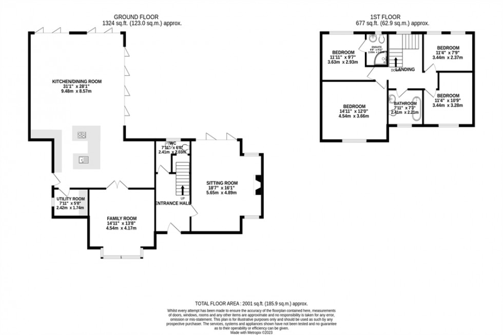 Floorplan for Broad Walk, Wilmslow