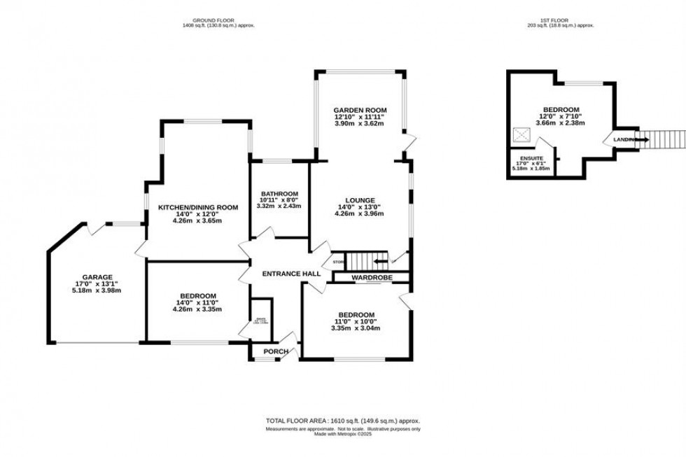 Floorplan for Cote Green Road, Marple Bridge