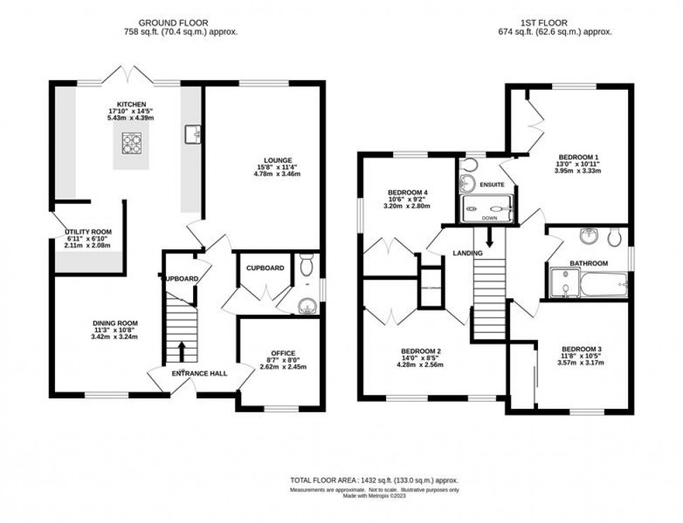 Floorplan for Severn Way, Holmes Chapel