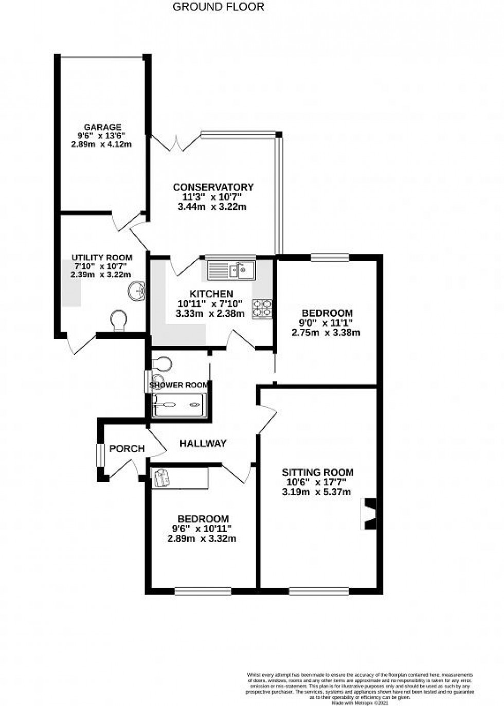 Floorplan for Crossings Road, Chapel-En-Le-Frith