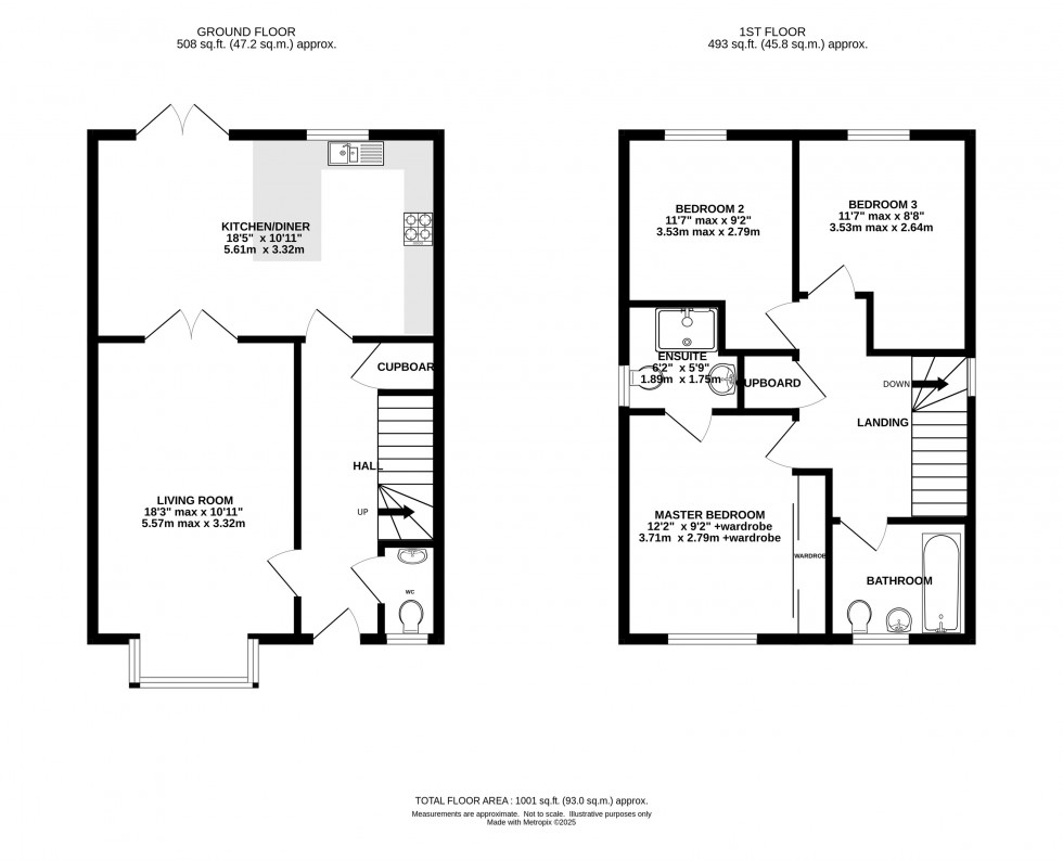 Floorplan for Dee Avenue, Holmes Chapel