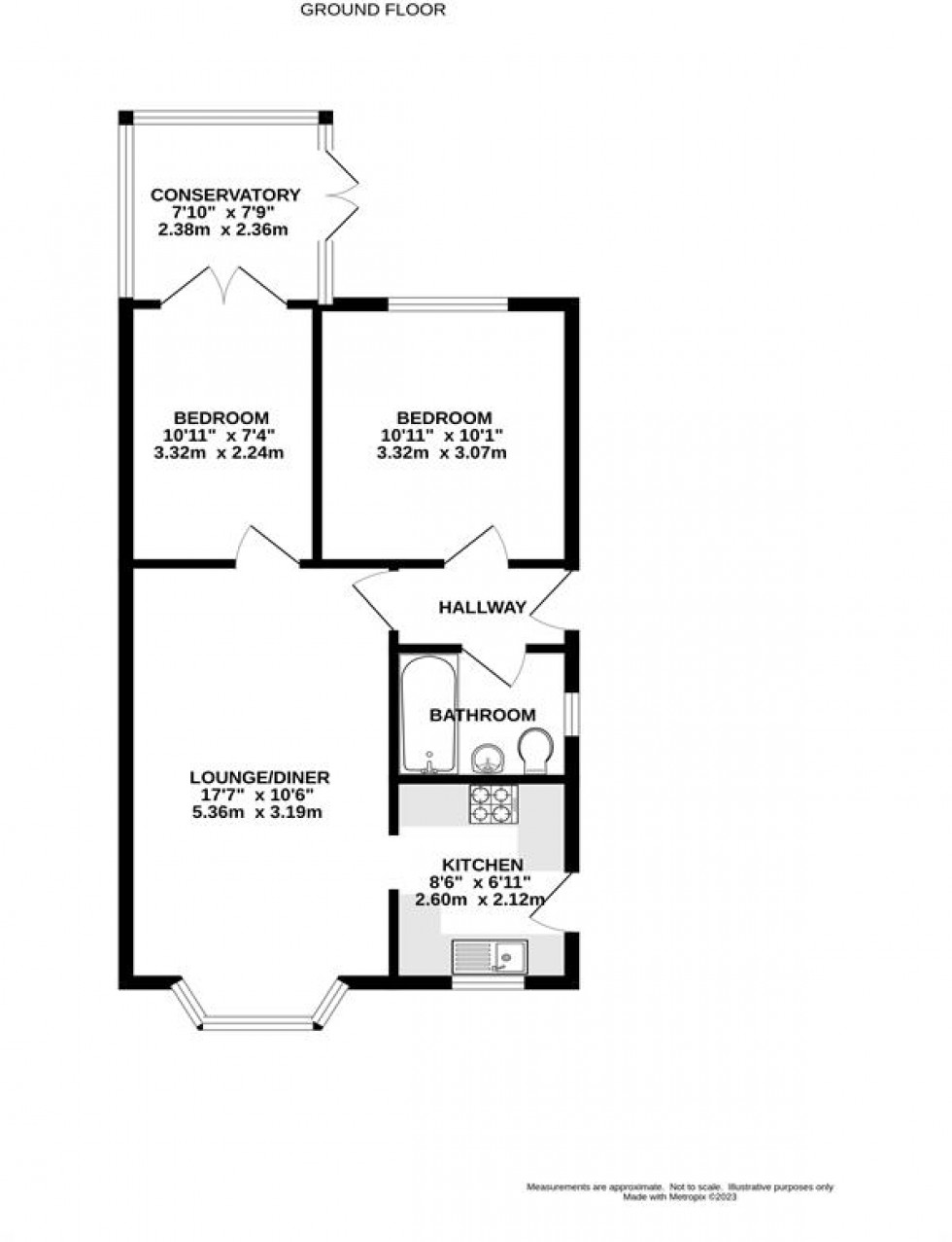 Floorplan for Oak Close, Chapel-En-Le-Frith